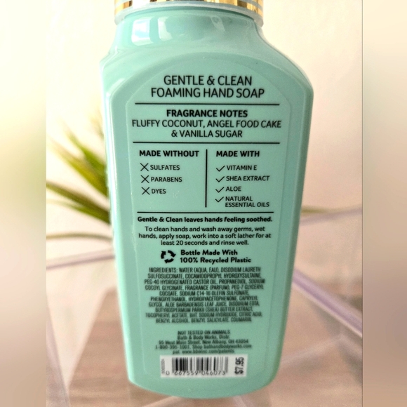 Coconut 🥥 Angel Cake Bath & Body Foaming Handsoap • New • - Picture 6 of 9